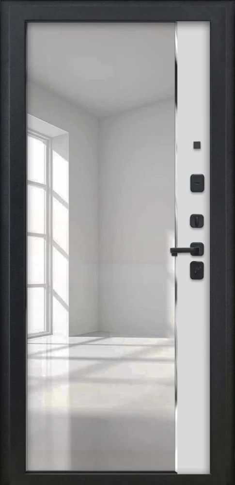 Входная дверь ДвериПРО Л-43 ФЛЗ-618 Белый матовый DPRO226207 внутренняя сторона